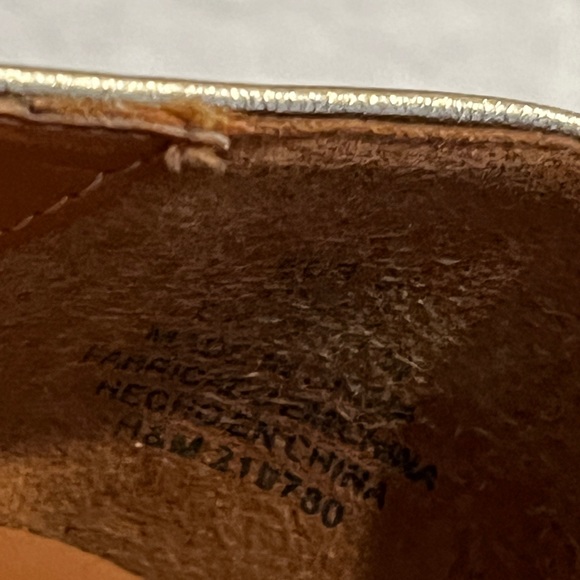 H&M GOLD BALLET HEELS WOMEN'S SIZE 36/5.5 - Picture 7 of 12